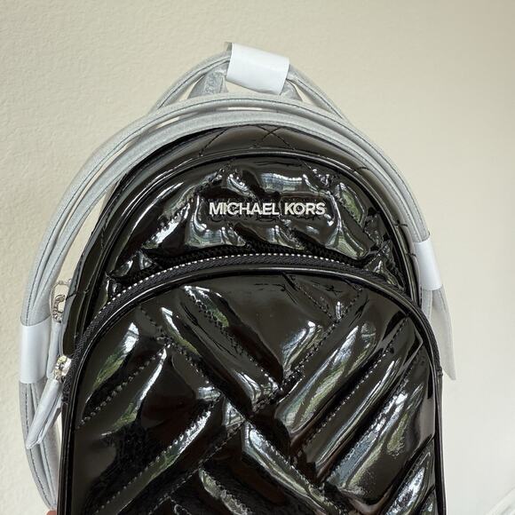 MICHAEL KORS ABBEY XS MINI BACKPACK CROSSBODY BAG QUILTED BLK main image 11